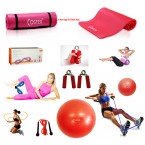 Cosfer Endpoint Pilates Seti 2 4mm Yoga Matı Kırmızı