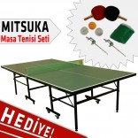 Mitsuka PLAY-G2 Yeşil Masa Tenis Masası - Mitsuka Masa Tenis Seti HEDİYE!