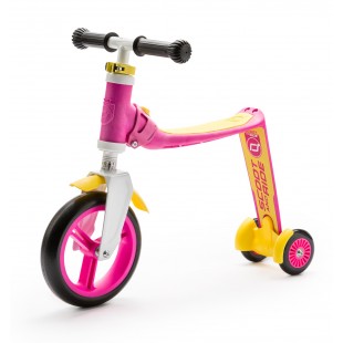 Scoot And Ride Pembe-Sarı Renk Highway Baby+ Ayarlanabilir Scooter